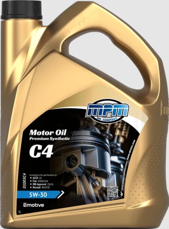 Олива моторна MPM 5W-30 Premium Synthetic C4 5л